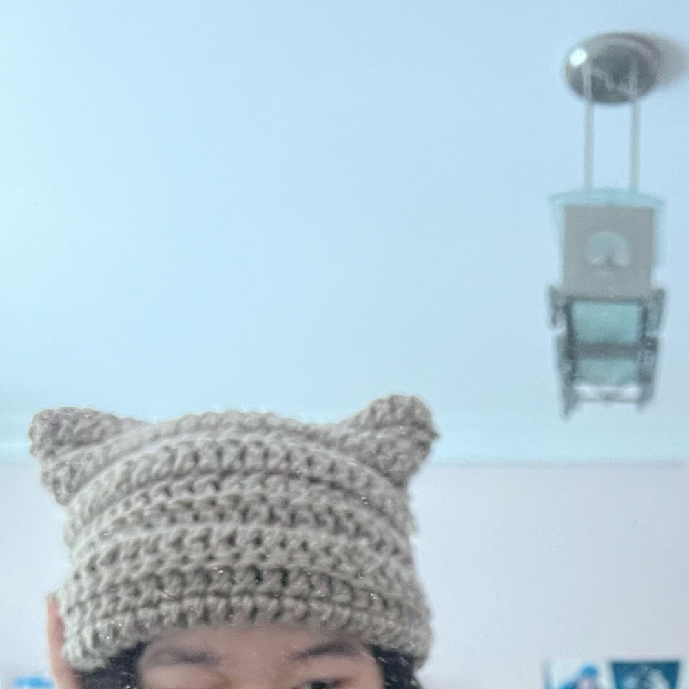 Crochet cat ear beanies